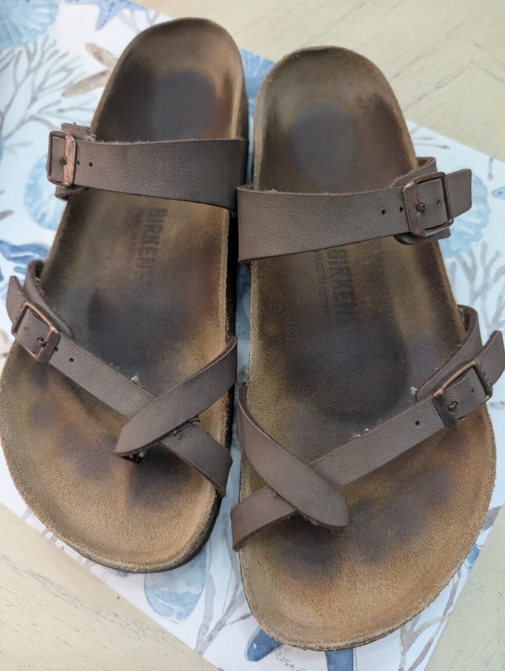 Womens Brown Leather BerkenstockSandal